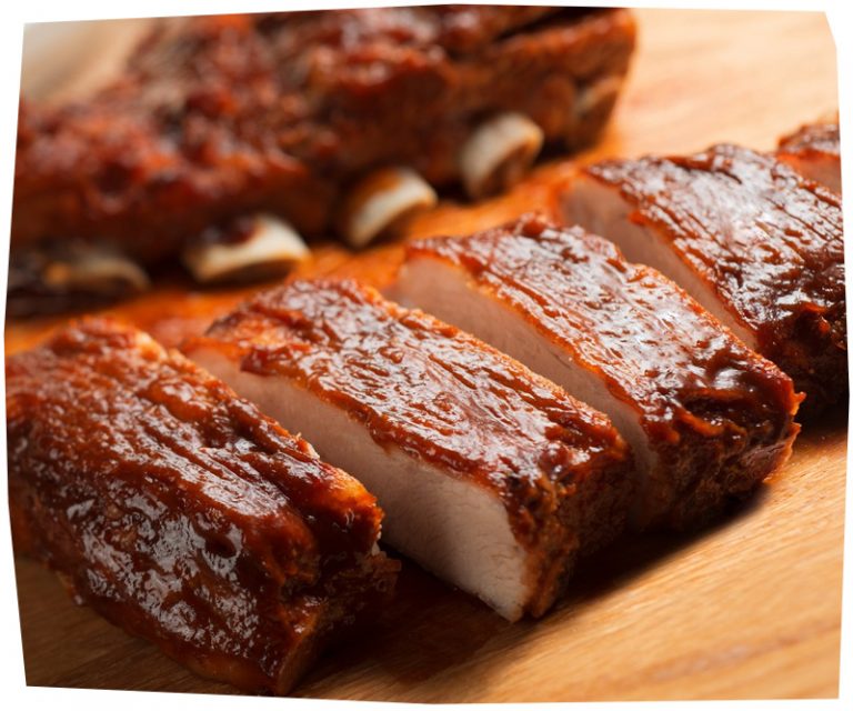 Costelinha de barbecue de goiaba